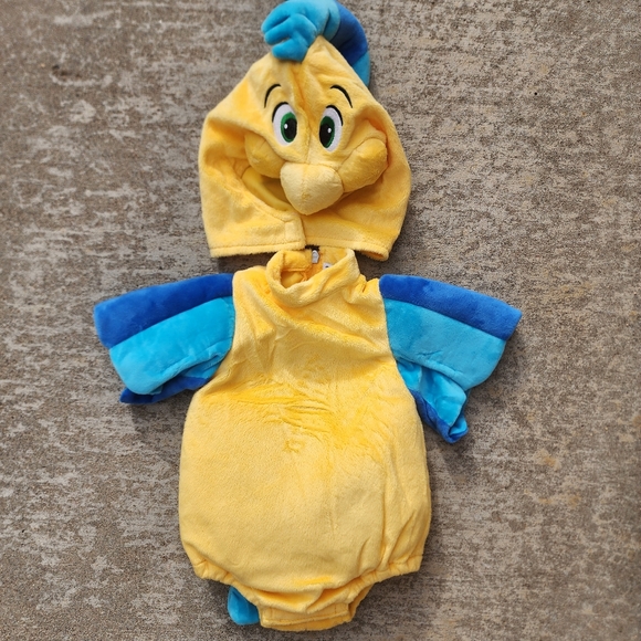 Disney The Little Mermaid‎ Plush Flounder Costume for Infants, Sz 0-3m - Picture 2 of 5